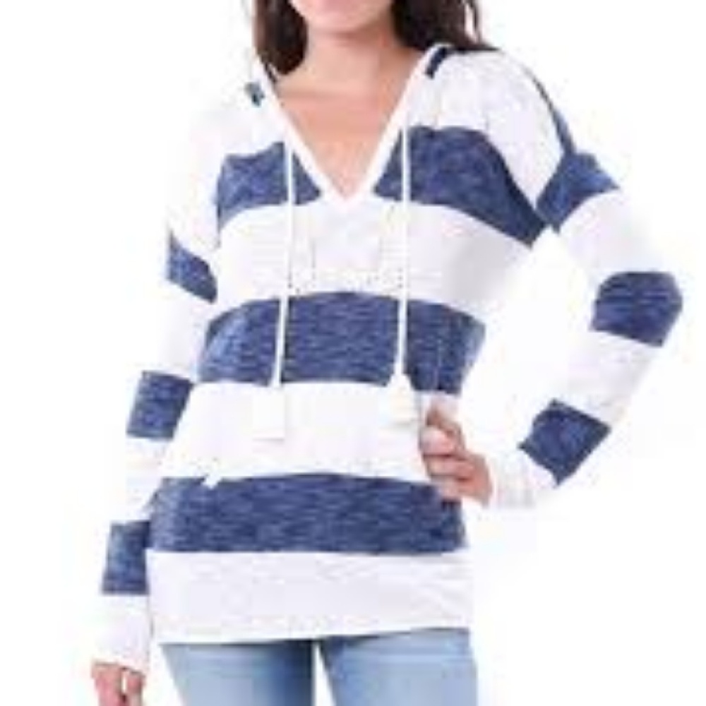 Lamade Revolve stripe hoodie/hooded sweater